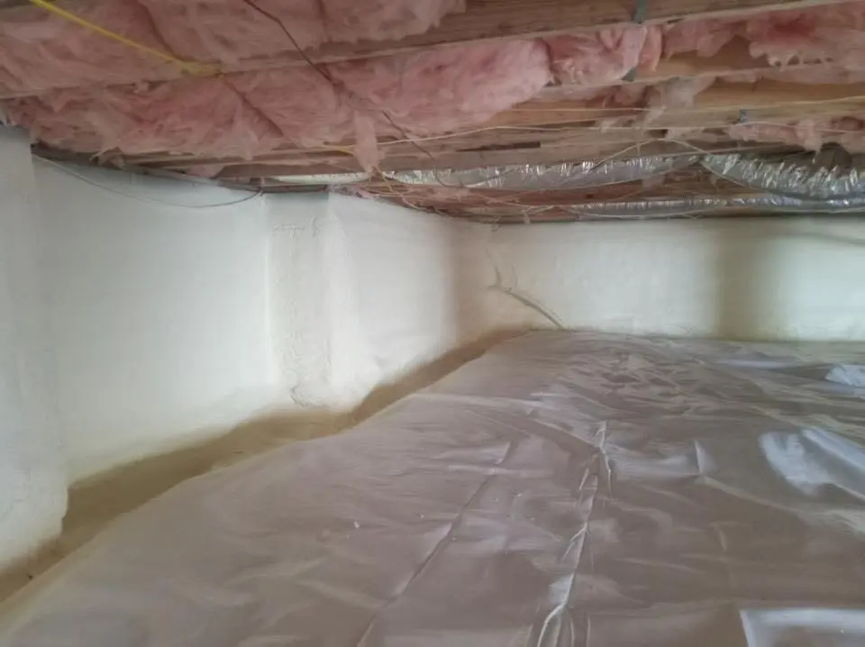Crawl space encapsulation with closed-cell spray foam for Spray Foam Roofing in Costa Mesa